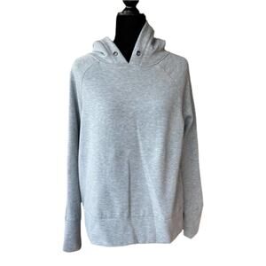 Athletic Works Womens Sweatshirt‎ Size Medium 8 10 Gray Hoodie Hood